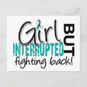 Mädchen unterbrochen 2 Gebärmutterhalskrebs Postkarte (Vorderseite)