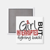 Mädchen unterbrochen 2 Multiples Myelom Magnet (Vorderseite/Rückseite)