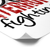 Mädchen unterbrochen 2 Multiples Myelom Poster (Ecke)