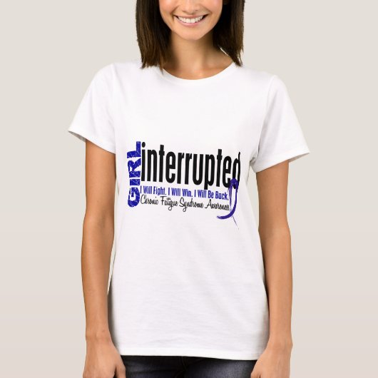 Mädchen unterbrochenes CFS- chronisches T-Shirt (Vorderseite)