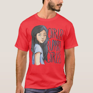 Mädchen unterstützen Mädchen Feminismus Zitat jung T-Shirt