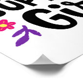 Mädchen unterstützen Mädchen Poster (Ecke)