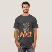 Mädchen unterstützen Mädchen T-Shirt (Vorne ganz)