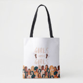 Mädchen unterstützen Mädchen Tasche (Vorderseite)