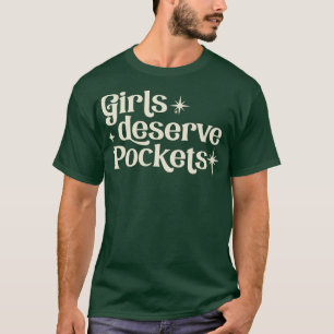 Mädchen verdienen Taschen T-Shirt