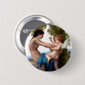 Mädchen verteidigen sich gegen das kupide Eros-Gem Button (Vorne & Hinten)