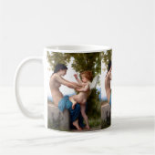 Mädchen verteidigen sich gegen das kupide Eros-Gem Kaffeetasse (Links)