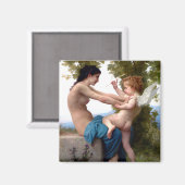 Mädchen verteidigen sich gegen das kupide Eros-Gem Magnet (Vorderseite/Rückseite)