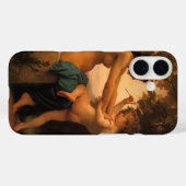Mädchen verteidigt sich gegen Cupid von Bouguereau Case-Mate iPhone Hülle (Rückseite (Horizontal))