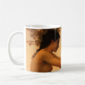 Mädchen verteidigt sich gegen Cupid von Bouguereau Kaffeetasse (Links)