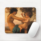 Mädchen verteidigt sich gegen Cupid von Bouguereau Mousepad (Mit Mouse)