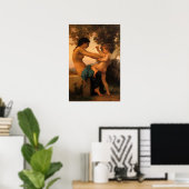 Mädchen verteidigt sich gegen Cupid von Bouguereau Poster (Heimbüro)