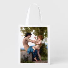 Mädchen verteidigt sich gegen Eros Cupid Fine Art