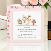 Mädchen Verwöhnparty Spa Geburtstagseinladung