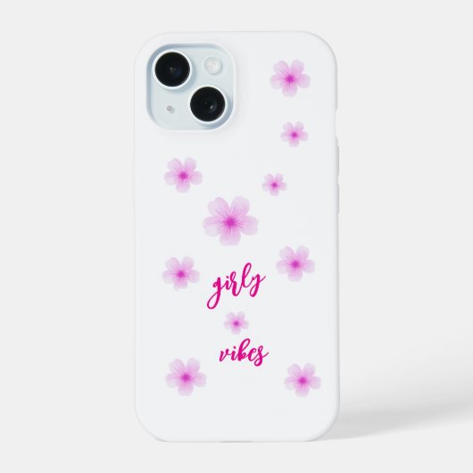 Mädchen-Vibe iPhone 15 Hülle (Rückseite)