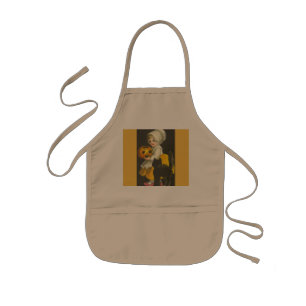 Mädchen Vintage Halloween-Schürze Kinderschürze