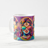 Mädchen vintage kaffeetasse (Vorderseite Links)