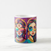 Mädchen vintage kaffeetasse (Mittel)