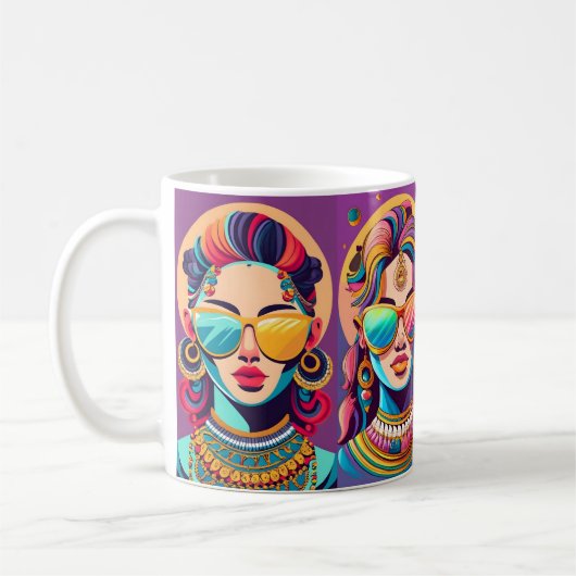 Mädchen vintage kaffeetasse (Links)