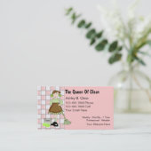 Mädchen-Visitenkarten Visitenkarte (Stehend Vorderseite)