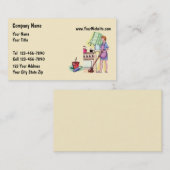 Mädchen-Visitenkarten Visitenkarte (Vorne/Hinten)