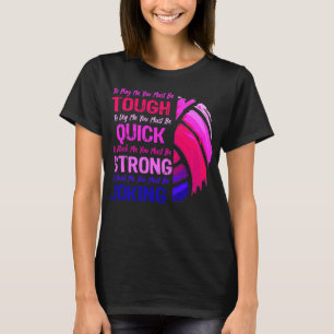 Mädchen Volleyball Pink Design Funny Quote Teens W T-Shirt