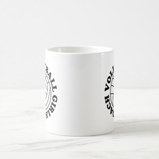 Mädchen-Volleyball-Trainer-Geschenk Kaffeetasse (Mittel)
