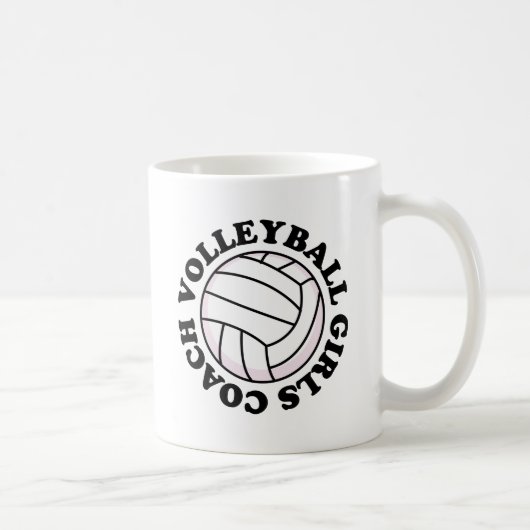 Mädchen-Volleyball-Trainer-Geschenk Kaffeetasse (Rechts)