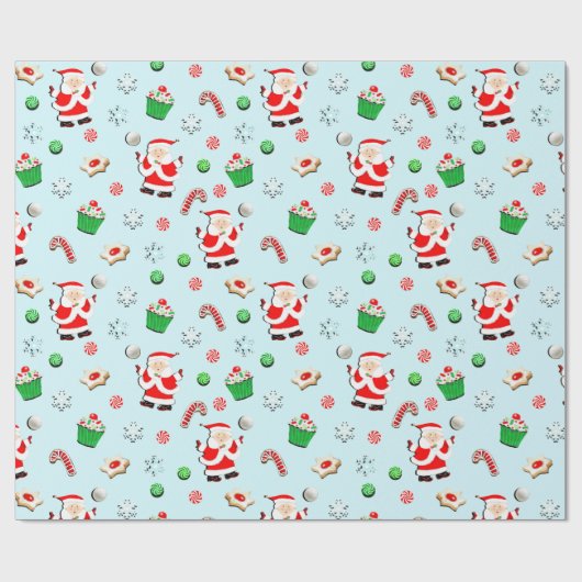 Mädchen Volleyball Weihnachtsfeiertag Geschenkpapier (Flach)