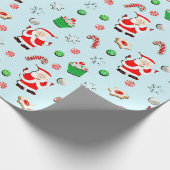 Mädchen Volleyball Weihnachtsfeiertag Geschenkpapier (Ecke)