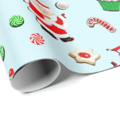 Mädchen Volleyball Weihnachtsfeiertag Geschenkpapier (Rolleneckpunkt)