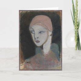 Mädchen von der Insel, Schjerfbeck Dankeskarte