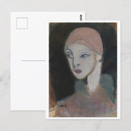 Mädchen von der Insel, Schjerfbeck Postkarte