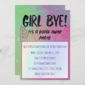 Mädchen von einem weggekommenen Design Einladung (Vorne/Hinten)