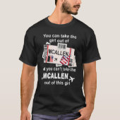 Mädchen von McAllen Boarding Pass Flight Ticket Mc T-Shirt (Vorderseite)