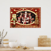 Mädchen von Swing Weihnachten Poster (Küche)