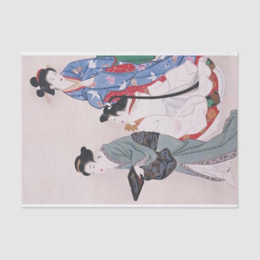 Mädchen von Yamaguchi Soken Seidenpapier (Vorderseite)