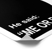 Mädchen wählen Badminton statt Junge Poster (Ecke)