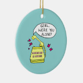 Mädchen warst du allein?  keramik ornament (Rechts)