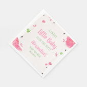 Mädchen Wassermelone Baby Shower Serviette (Ecke)