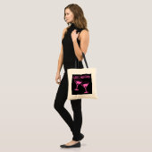 Mädchen weekend Partytasche mit rosa Tragetasche (Vorderseite (Model))