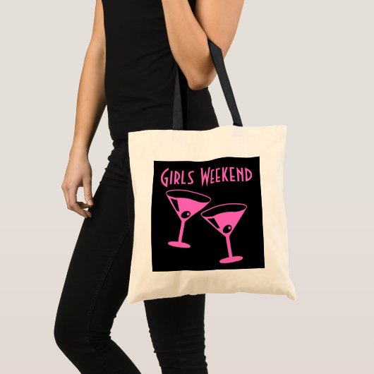 Mädchen weekend Partytasche mit rosa Tragetasche (Vorderseite (Produkt))