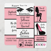 Mädchen weg einladung (Vorne/Hinten)