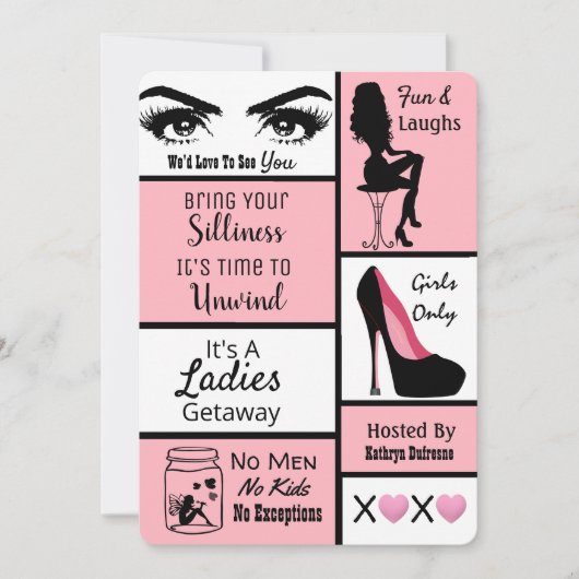 Mädchen weg einladung (Vorderseite)