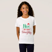 Mädchen Weihnachts-Shirt T-Shirt (Vorne ganz)