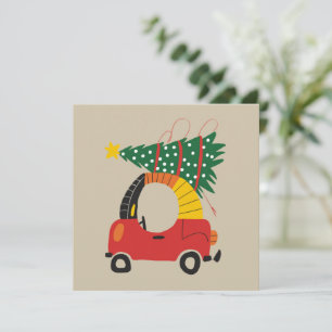 Mädchen Weihnachtsbaum Kinder Ugly Xmas Truck Feiertagskarte