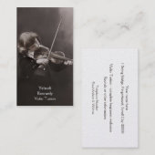 Mädchen, welches die Violine spielt Visitenkarte (Vorne/Hinten)