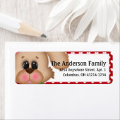 Mädchen Welpen Hund Valentine's Day Address Labels (Insitu)