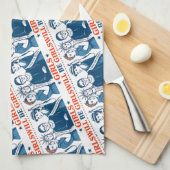 Mädchen werden Girls Patriotic Feminist 4. Juli Geschirrtuch (Viertel Falte)