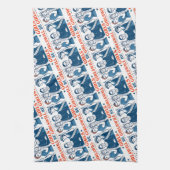 Mädchen werden Girls Patriotic Feminist 4. Juli Geschirrtuch (Vertikal)